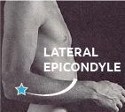 Lateral epicondyle, olecranon photograph man