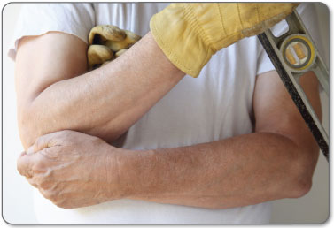 Repetitive activities, like golf or physical labour, can result in overuse and Golfer's Elbow